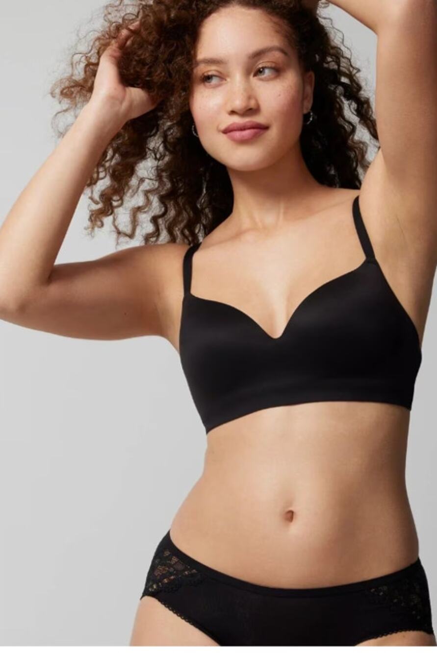 Soma Enbliss Wireless Black Bra NWT Size 36D